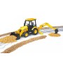 BRUDER 02427 (2427) Traktor JCB MIDI - čelní nakladač + bagr