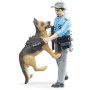 BRUDER 62150 Set figurka policista + policejní pes