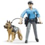 BRUDER 62150 Set figurka policista + policejní pes