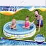 BESTWAY Bazén dětský nafukovací 3 komory korál 122x25cm kulatý 51009