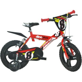 ACRA Dětské kolo Dino Bikes 163GLN červené chlapecké 16" balanční kolečka