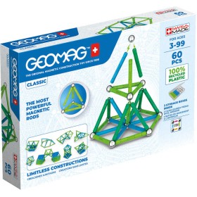 GEOMAG Classic modrá 60 dílků Eko magnetická STAVEBNICE