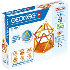 GEOMAG Classic oranžová 42 dílků Eko magnetická STAVEBNICE