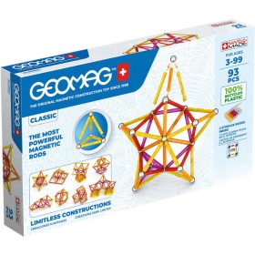 GEOMAG Classic oranžová 93 dílků Eko magnetická STAVEBNICE