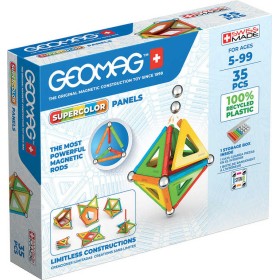 GEOMAG Supercolor Panels 35 dílků Eko magnetická STAVEBNICE