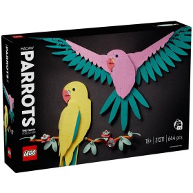 LEGO ART Kolekce zvířat Papoušci ara 31211 STAVEBNICE