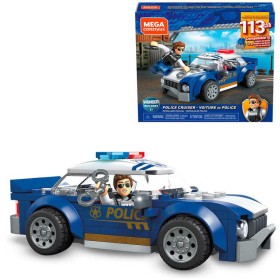 MEGA CONSTRUX Policejní vozidlo set 113 dílků s figurkou STAVEBNICE