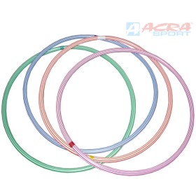 ACRA Obruč gymnastická hula hoop 60cm dětský fitness kruh 4 barvy