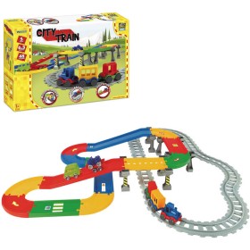 WADER Play Tracks baby set dráha s vláčkem a autíčky s doplňky 42ks plast