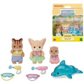 Sylvanian Families zábava u bazénu baby trio set 3 figurky s doplňky