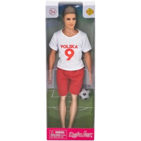 Panenka Defa Lucy panák fotbalista 30cm v dresu Polsko set hráč s míčem v krabičce