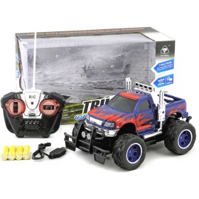 RC Auto terénní 1:16 na vysílačku plná funkce na baterie USB Světlo