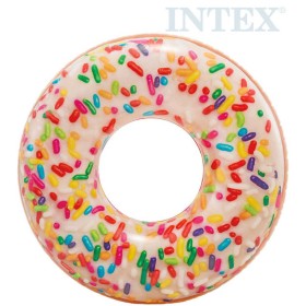 INTEX Kruh plavací donut barevný 114cm nafukovací dětské kolo do vody 56263