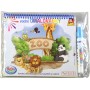 Kouzelné malování vodou 20x16cm zvířátka ze ZOO set s vodní fixou