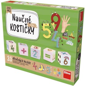 DINO DŘEVO Baby kubus Čísla kostky naučné set 20ks *DŘEVĚNÉ HRAČKY*