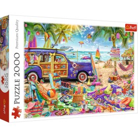 TREFL PUZZLE Tropická dovolená 96x68cm 2000 dílků skládačka v krabici