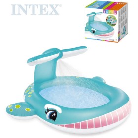 INTEX Baby bazének se sprchou velryba nafukovací brouzdaliště 57440