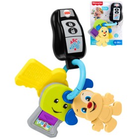 FISHER PRICE Baby svazek klíčů štěňátko na baterie CZ Světlo Zvuk pro miminko