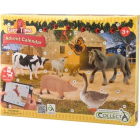 MAC TOYS Kalendář adventní farma a koně interaktivní 40x30cm