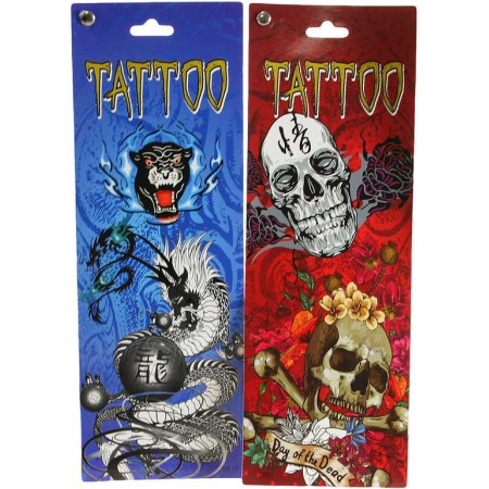 Tetování dětské tattoo set 6 archů 6 druhů