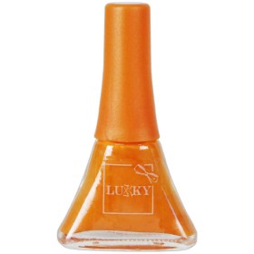 LUKKY Lak na nehty Lollipopz dětský Oranžový slupovací 5,5ml na kartě