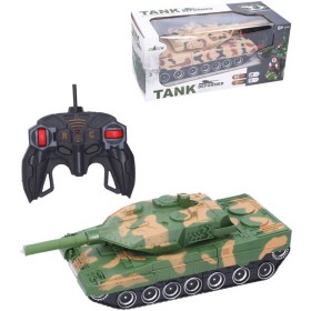 RC Autorobot tank na vysílačku 40MHz na baterie Světlo Zvuk 2 barvy