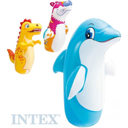 INTEX Pytel nafukovací zvířátko boxovací 91x61cm s vodní záteží 3 druhy 44669