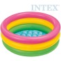 INTEX Bazének dětský nafukovací tříbarevný 61x22cm kulatý 57107