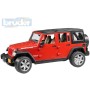 BRUDER Auto model Jeep Wrangler červený 1:16 plast 02525 (2525)