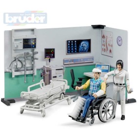 BRUDER 62711 Zdravotní stanice set se 2 figurkami a doplňky 1:16