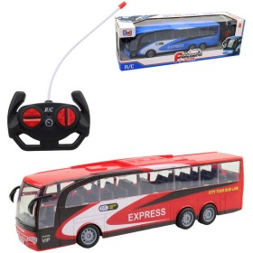 RC Autobus Express na vysílačku 32cm na baterie 2 barvy Světlo