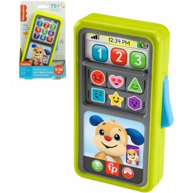 FISHER PRICE Pejskův baby chytrý telefon naučný na baterie Světlo Zvuk