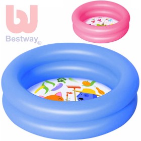 BESTWAY Bazének dětský kulatý 61 x 15cm mini nafukovací 2 barvy