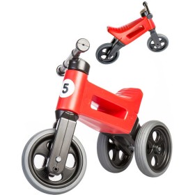 Odrážedlo Funny Wheels Rider Sport 2v1 dětské odstrkovadlo Červené plast