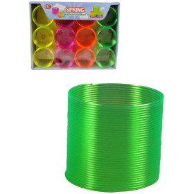 Pružina magická spirála metalická 4 barvy plast