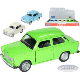 WELLY Auto model 1:36 TRABANT 601 kov PB 11cm 3 barvy