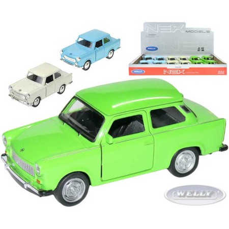 WELLY Auto model 1:36 TRABANT 601 kov PB 11cm 3 barvy