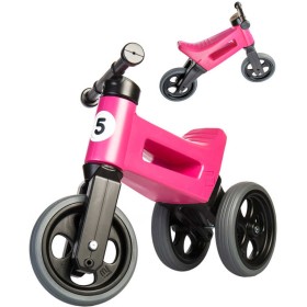 Odrážedlo Funny Wheels Rider Sport 2v1 dětské odstrkovadlo Růžové plast