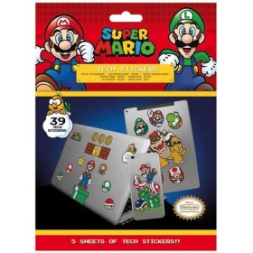 Samolepky technické Super Mario set 5 listů 39ks