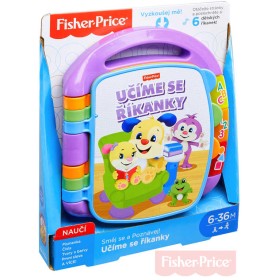 FISHER PRICE Baby knížka hudební učíme se říkanky CZ na baterie Světlo Zvuk