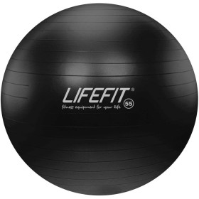 Míč gymnastický Lifefit Anti-Burst černý 55cm balon rehabilitační do 200kg