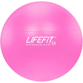 Míč gymnastický Lifefit Anti-Burst růžový 55cm balon rehabilitační do 200kg