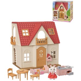 Sylvanian Families Domeček herní set s nábytkem a figurkou králíka plast