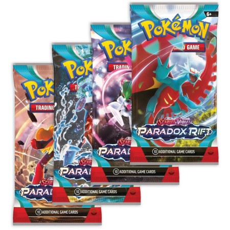 ADC Hra Pokémon TCG SV04 Scarlet & Violet Paradox Rift booster 10 karet v sáčku