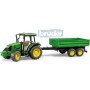 BRUDER 02108 (2108) Traktor John Deere 5115M set s valníkem model 1:16 plast