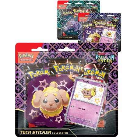 ADC Pokémon TCG: SV4.5 Paldean Fates Tech Sticker Collection 3 druhy