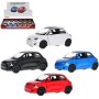 KINSMART Auto model 1:28 FIAT 500e kov zpětný chod 12cm 4 barvy