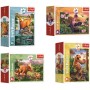 TREFL PUZZLE Úžasní dinosauři mini 20x13cm skládačka 54 dílků 4 druhy