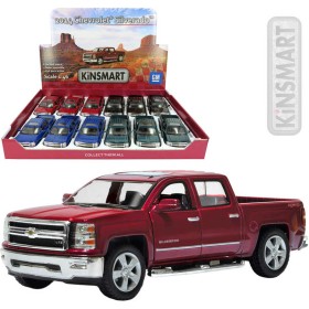 KINSMART Auto model 1:46 CHEVROLET Silverado 2014 kov PB 13cm 4 barvy