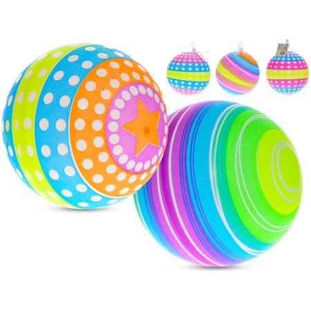 Míč Sun Fun 23cm duhový balón 5 druhů v síťce